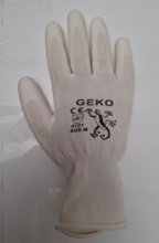 PU PF POLYESTER WHITE GLOVE (M)