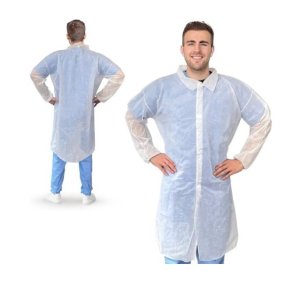 LAB COAT SMS WHITE 